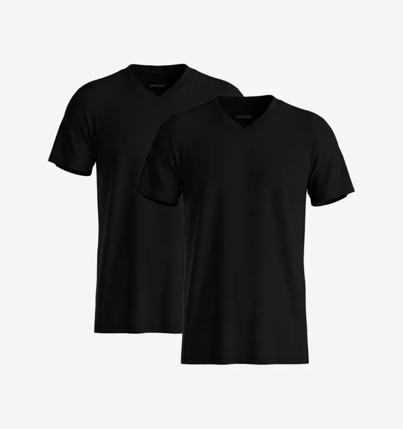 Pack de 2 Col V - Noir