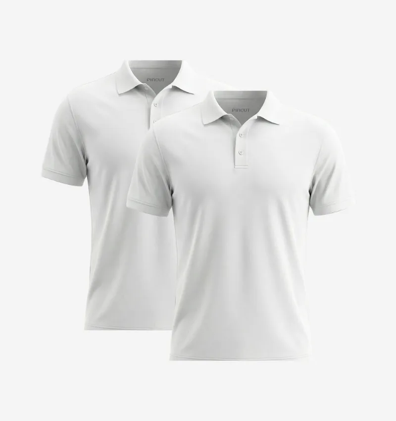 Pack de 2 Polos - Blanc