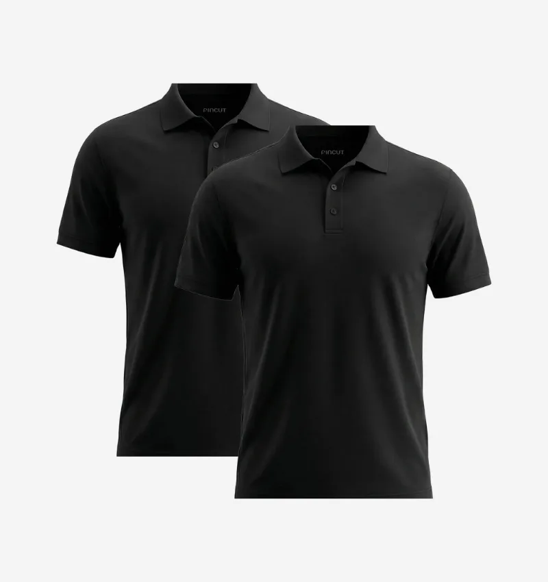 Pack de 2 Polos - Noir