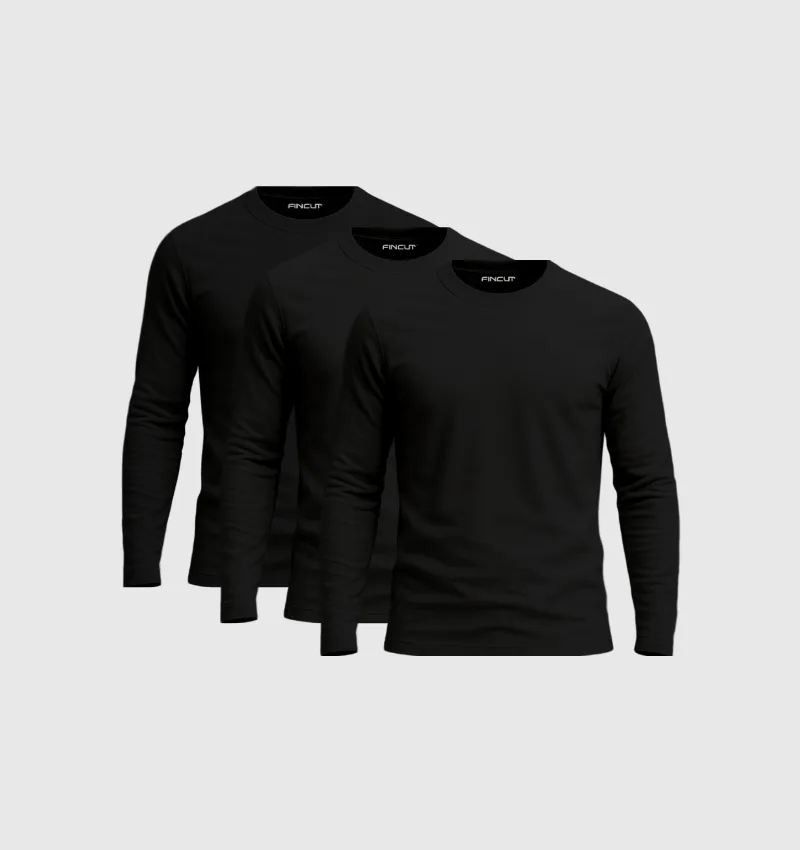 Pack de 3 Manches Longues - Noir