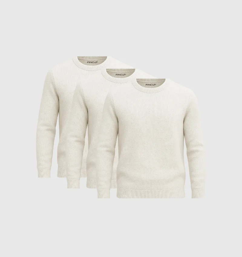 Pack de 3 Pulls - Beige
