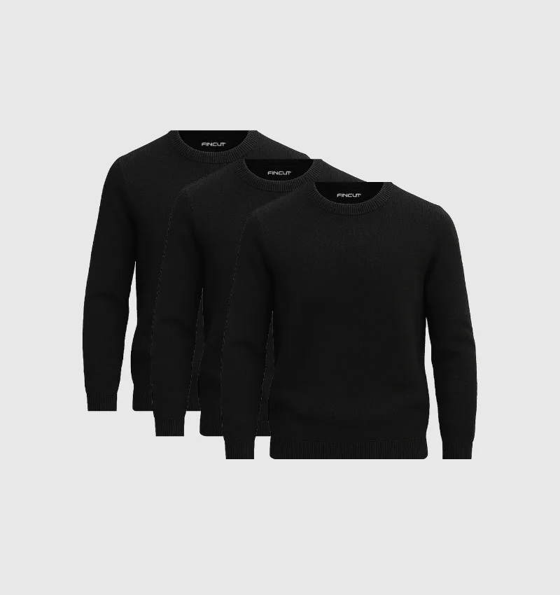 Pack de 3 Pulls - Noir