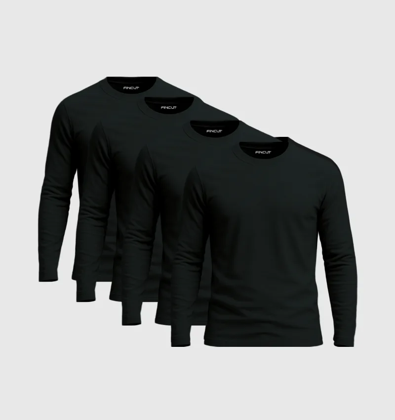 Pack de 4 Manches Longues - Noir