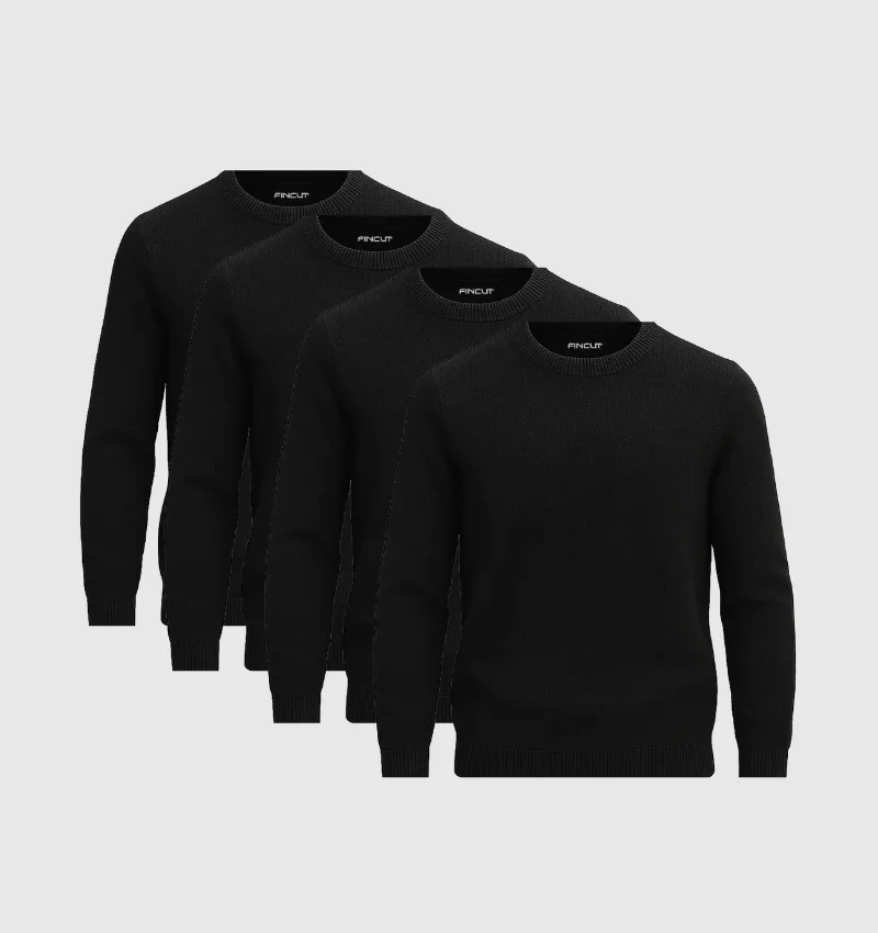 Pack de 4 Pulls - Noir